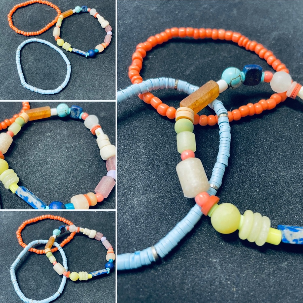 3-Piece Multi-Color Bracelet Set